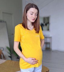 Футболка для вагітних та годуючих Hello, 42-44, Синій