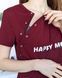 Сорочка для вагітних та годуючих happy mom (Бордо), 42-44
