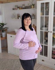 Лонгслів для вагітних та годуючих, 50-52, Бордовий